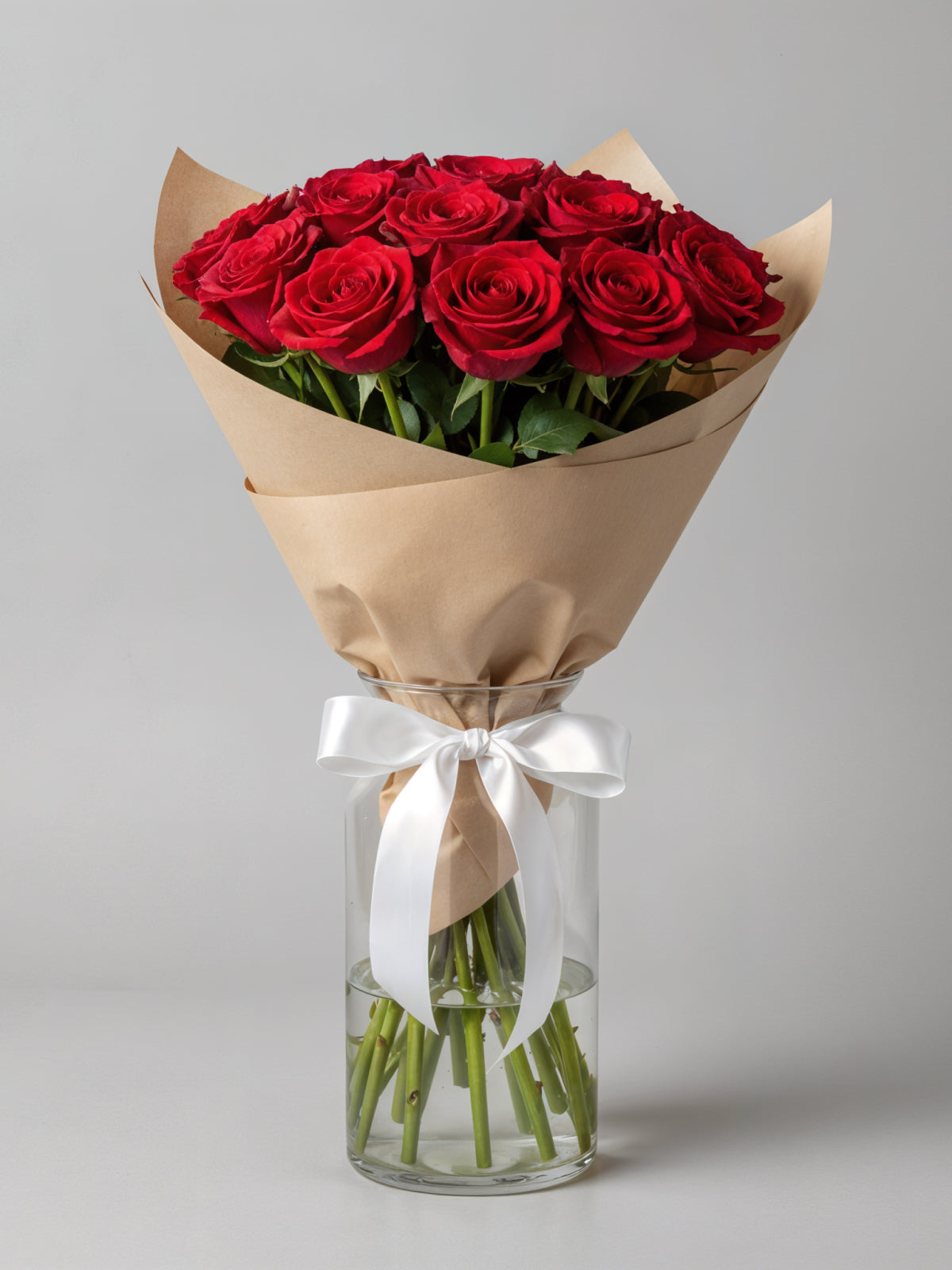 Classic Red Roses Hand-Tied