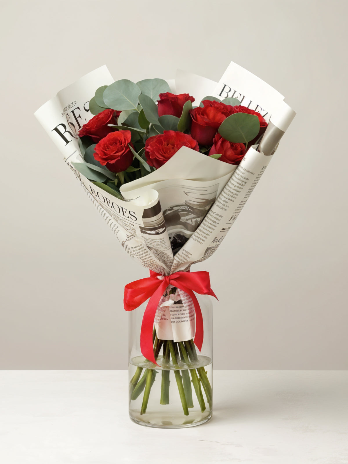 Vintage Charm Red Roses