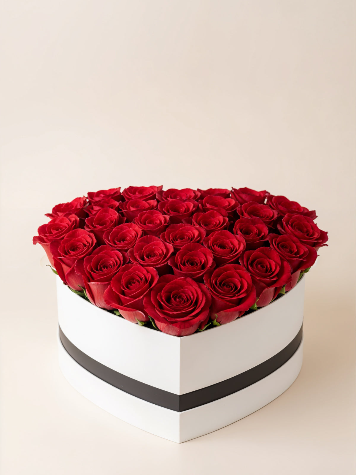 Classic Red Roses Heart Box